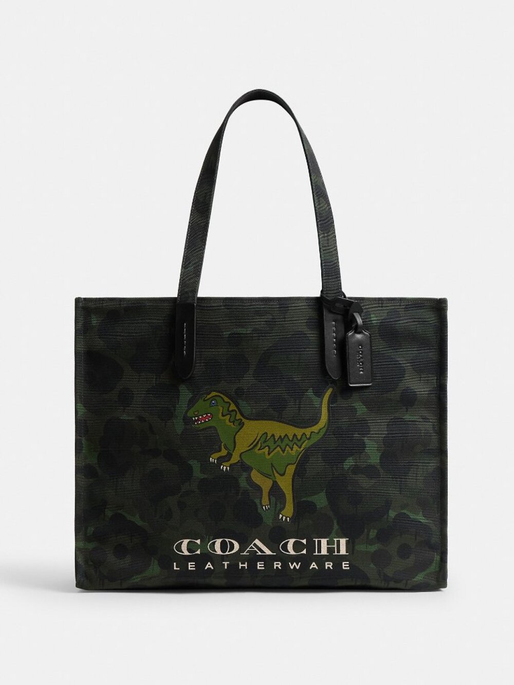 Coach  RARE Tote With Camo Print And Rexy